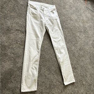 Men's Slim Fit White Jeans